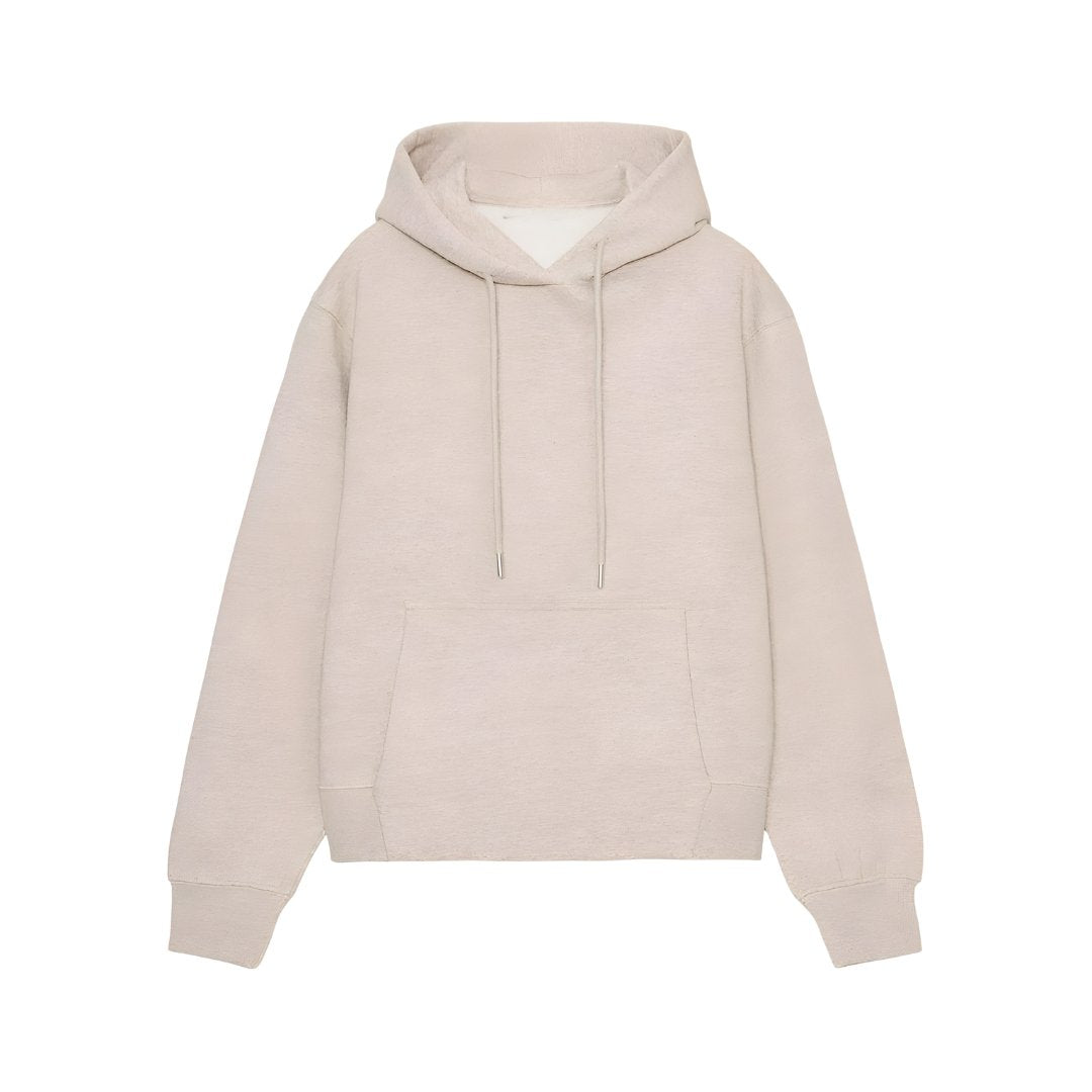 Voxlena Premium Neutral Hoodie Oversized Comfort Fit Soft Everyday Streetwear Essential
