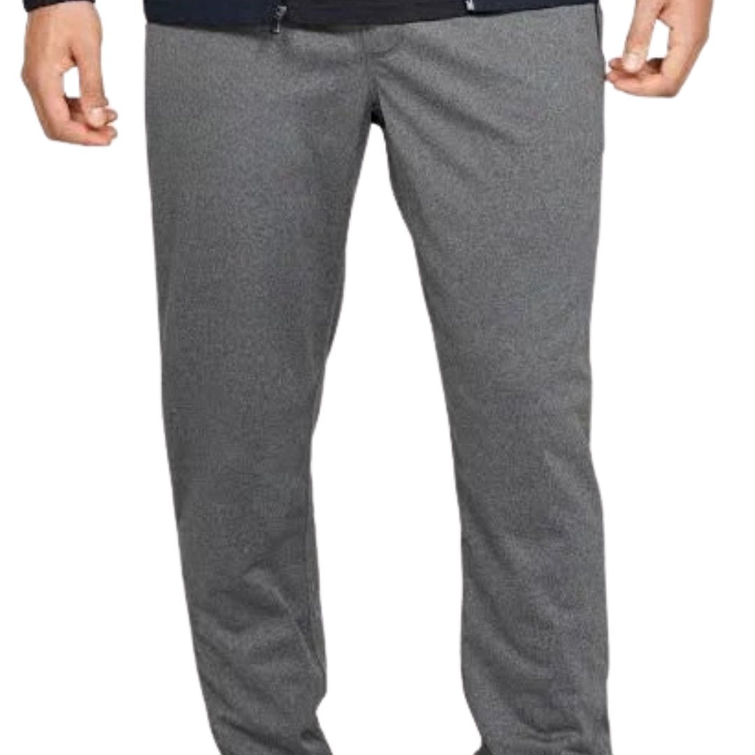 Voxlena Men’s Premium Grey Jogger Pants with Zipper Pockets Comfort Fit